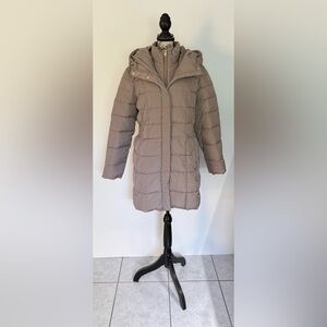 Cole Haan Women’s Taffeta Down Coat /Puffer Jacket Taupe size XL